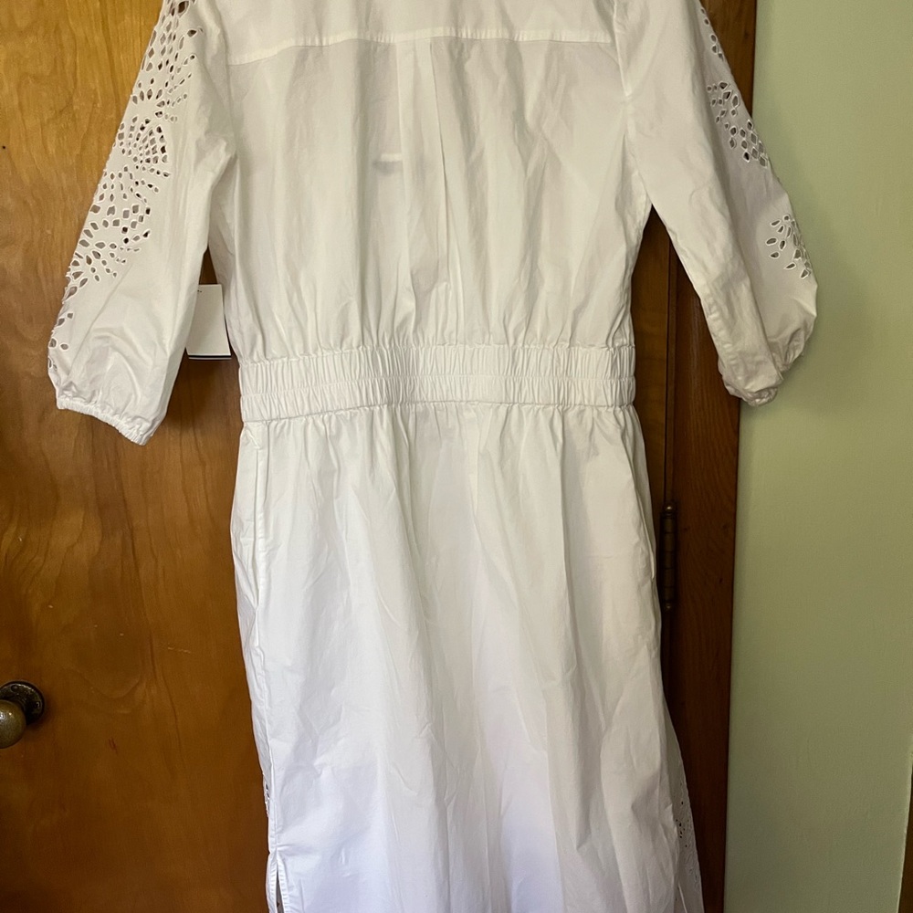 White House, Black market, white cotton eyelet dress or jacket. - Picture 2 of 6